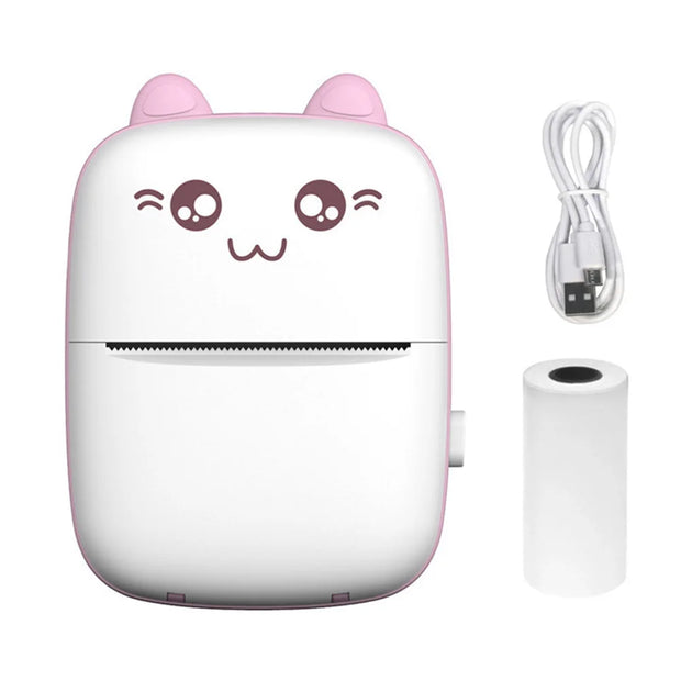 Mini Printer Portable Bluetooth Wireless Smart Label Thermal Portable Printers Stickers Paper Wireless Printers Children Gifts