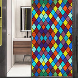 Privacy Window Film – Stained Glass, Static Cling, No Glue