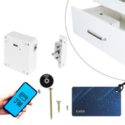RFID Electronic Cabinet Lock Smart NFC Drawer Locks Wiredless Hidden Card Lock for Wooden Cabinet Cupboard Drawer Furniture