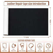 200x137cm Self-adhesive Leather Repair Patch Hole Patch Sticker for Sofa Table Chair Bag Shoes Bed Automotive Interio