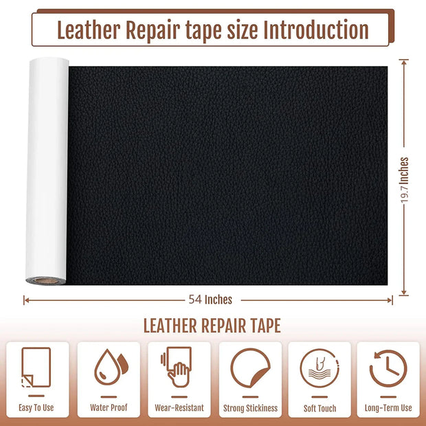 200x137cm Self-adhesive Leather Repair Patch Hole Patch Sticker for Sofa Table Chair Bag Shoes Bed Automotive Interio
