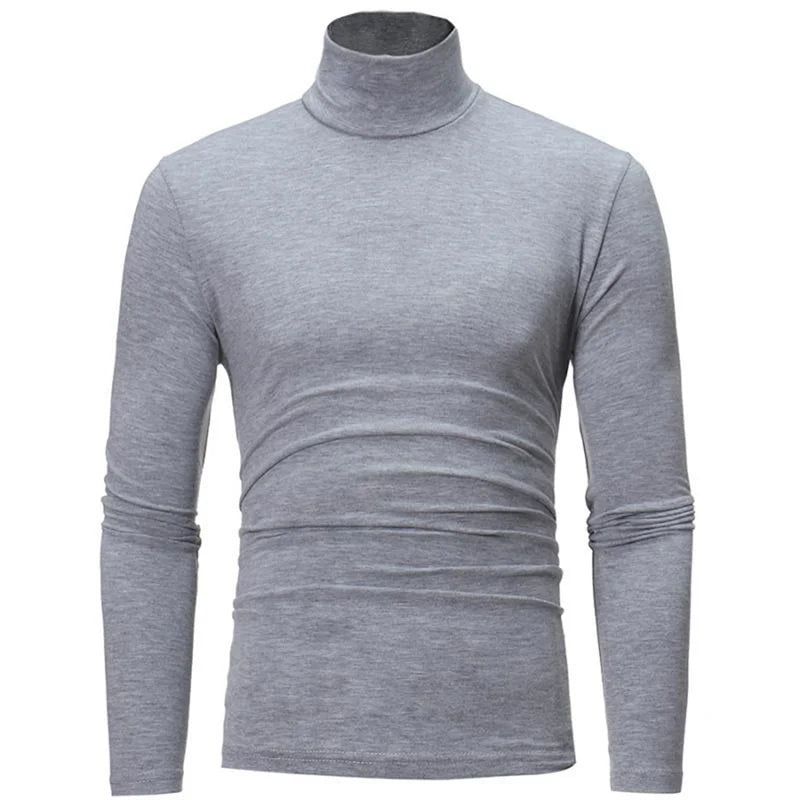 Men’s Thermal Shirt – Slim Fit High Neck Long Sleeve Winter Top