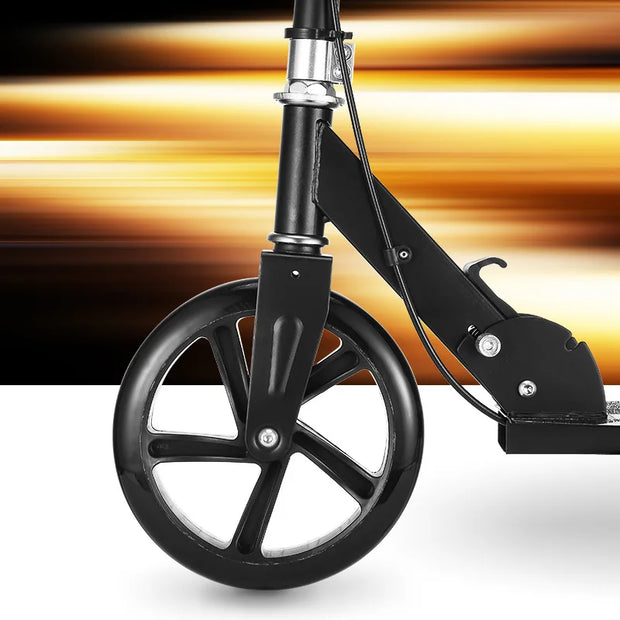 Portable Scooter Adult Scooter Foldable All-Iron Handbrake Scooter