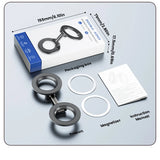 Dual-Ring MagSafe Phone Stand – Metal Tri-Fold, Double-Sided Strong Magnetic Holder