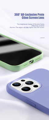 Shockproof Phone Case for iPhone 11-17 Pro Max, Plus and Air, Matte TPU