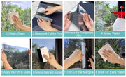 House Window Tint Privacy Film Anti Look Vinyl Mirror Foil Non Adhesive Car Glass Screen Stickers Rolls Heat UV Protection Tools