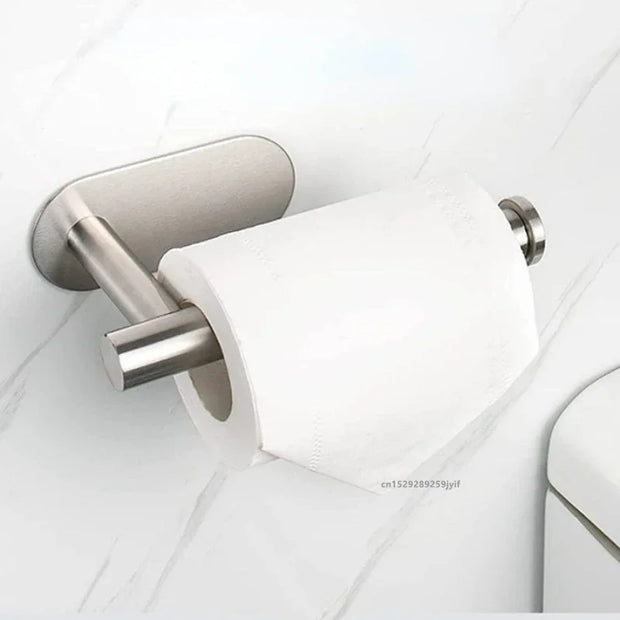 Self-Adhesive Stainless Steel Toilet Paper Holder