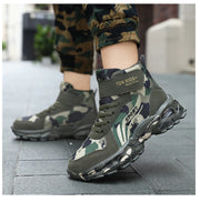 Winter Snow Boots For Children 2024 Trend Fashion Plush Camouflage Sneakers Thick Warm Teenager Faux Fur Boots For Kids