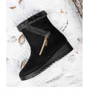 Winter Women Boots Fashion High-top Cotton Shoe Non Slip Wedges Platform Booties Mid-calf Snow Boots Warm Winter Boots for Women