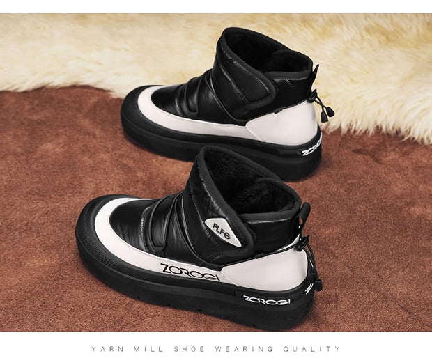 Winter Boots for Men Add Velvet Men's Sneakers Ankle Boots Soft and Comfortable Sports and Leisure Wear-resistant Non-Slip New