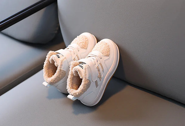 Winter Children Snow Boots for Boys Girls Fashion Kids Outdoor Sneakers Ankle Booties Warm Plush Running Sports Kids Shoes