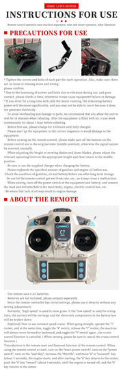 Customized remote-controlled robot lawn mower 550mm fully automatic lawn trimmer four-wheel drive