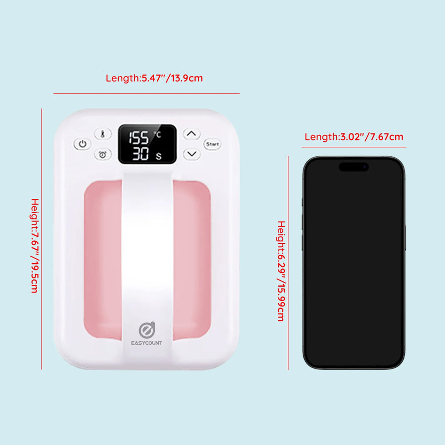 Mini press pressing t-shirt