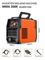 Portable Welding Machine 300K MMA Arc Welder Inverter Welding Machine 110V 220V Mini Iron Electric Welding Equipment Car Repair