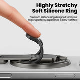 Magnetic Phone Stand for Desk – Double-Sided Rotating Holder for iPhone 17/16, MagSafe