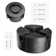 Cross Grooved Trolley Rubber Jack Pad Floor Frame Rail Protector Pinch Weld Side Floor Support For Car Truck 2-3 Tone Universal
