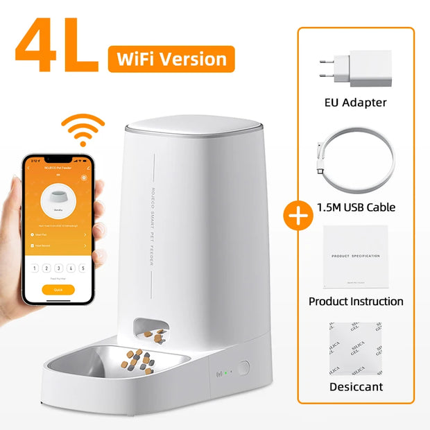 Smart WiFi Automatic Pet Food Dispenser