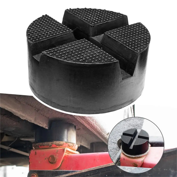 Cross Grooved Trolley Rubber Jack Pad Floor Frame Rail Protector Pinch Weld Side Floor Support For Car Truck 2-3 Tone Universal