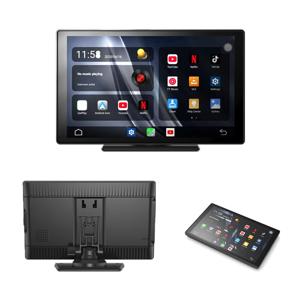 OTTOCAST CarPlay Screen 9.0" INCH 4K Car Touch Screen Wireless Carplay Android Auto Radio DVR GPS Video Built-in Youtube Netflix