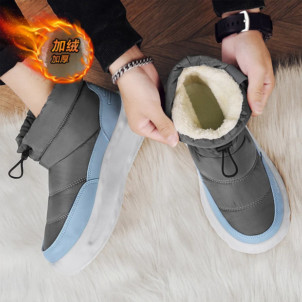 Winter Boots for Men Add Velvet Men's Sneakers Ankle Boots Soft and Comfortable Sports and Leisure Wear-resistant Non-Slip New