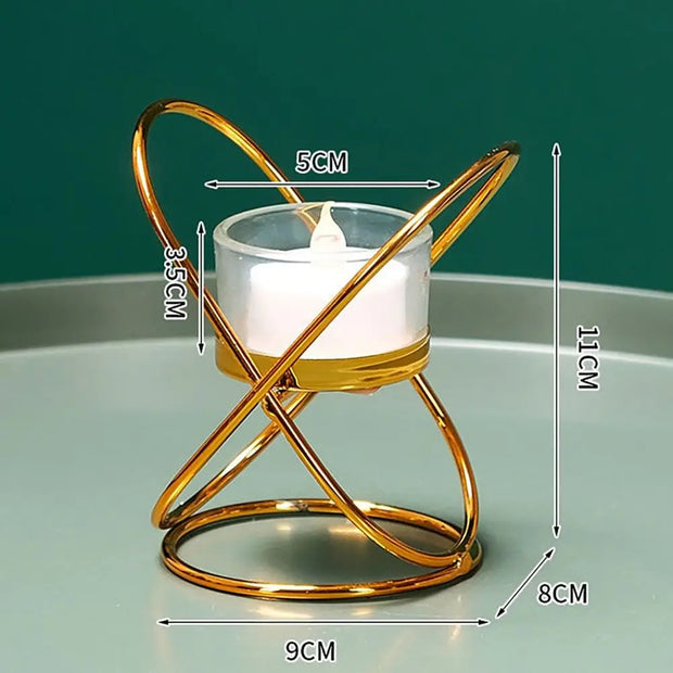 Metal Candle Holder for Table Decor