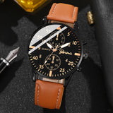 Men’s Hip-Hop Style Quartz Watch & Bracelet Set