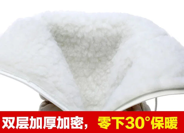 Winter Boots for Women Fashion Thick Plush Waterproof Non-slip Boots Couple Winter Shoes High Quality Warm Fur Boots New Zapatos