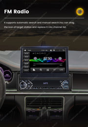 New Carplay Android Auto 1Din 7'' Retractable Universal Car Stereo Radio TouchScreen MP5 Player Intelligent Vehicle System BT FM