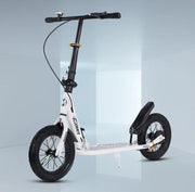 Adult Handbrake Scooter For Teens To Work Big Wheel Two-wheel Foldable Urban Campus Mobility Scooter Hot New