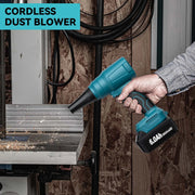 Cordless Electric Air Blower Turbo Jet Rechargeable Handheld Garden Leaf Blower Dust Blowing Tool For Makita 18V Battery