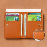 Slim PU Leather Wallet, Ultra-Thin Card Holder for Men and Women
