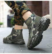 Winter Snow Boots For Children 2024 Trend Fashion Plush Camouflage Sneakers Thick Warm Teenager Faux Fur Boots For Kids