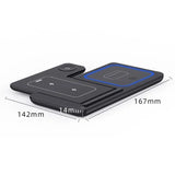 Foldable 3-in-1 Wireless Charging Station – for iPhone 17/16/15/14/13/12, iWatch & AirPods