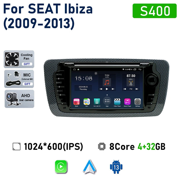 7" Touchscreen Car Stereo Head Unit For Seat Ibiza 6j 2009 - 2013 Multimedia Player GPS Navigation Carplay Android Auto Radio