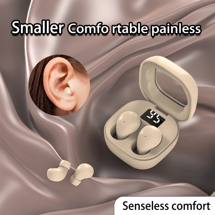 Wireless Bluetooth Headset Mini Ultra Small Sleep New Invisible Earbuds High Sound Quality Headphones Noise Reduction Earphones UpTrend Deals