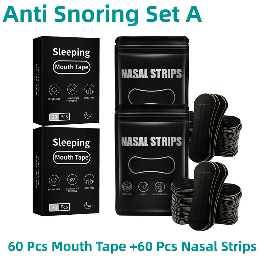 Mouth Tape for Sleeping – Anti-Snoring Strips, Hypoallergenic Gentle Sleep Tape for Nasal Breathing (30/60/90/300 Pcs)