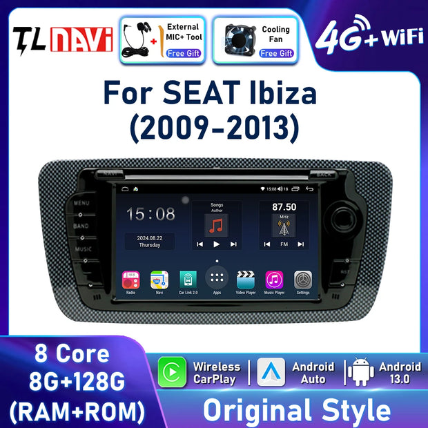 7" Touchscreen Car Stereo Head Unit For Seat Ibiza 6j 2009 - 2013 Multimedia Player GPS Navigation Carplay Android Auto Radio