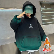 Fashion Kids Winter Clothes New Product Warm Hoodies Sweatshirts Boy Novelty High Streetwear Outerwear Child Gradient Sweatshirt