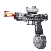 New  Electric Water Gun With light Sprays Flame Effect Continuously High-pressure High-speed Powerful Outdoor Water Gun Toys USB