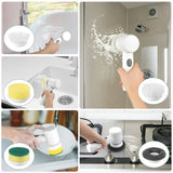 Electric Spin Scrubber – Cordless with 5 Replaceable Brush Heads