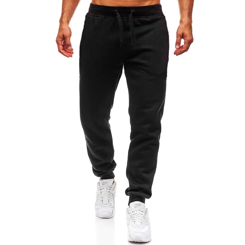 Men Training Joggers – Loose Fit Fleece Sweatpants with Drawstring