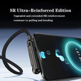 240W Foldable Stand Type-C Cable – Braided with Multi-Function Holder for iPhone