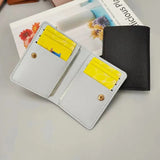Slim PU Leather Wallet, Ultra-Thin Card Holder for Men and Women