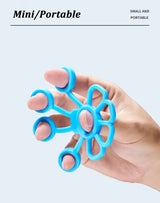 Silicone Finger Exerciser, Hand Grip Strength Trainer for Forearm and Muscle