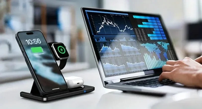 Foldable 3-in-1 Wireless Charging Station – for iPhone 17/16/15/14/13/12, iWatch & AirPods