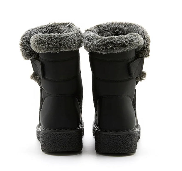 Women's Boots 2025 Trend Winter Shoes For Woman Winter Boots Ankle Low Heels Botas Mujer Waterproof Snow Boots With Fur Shoes
