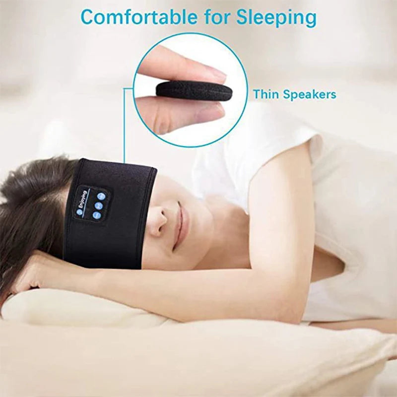 Bluetooth Sleep Headband – Wireless Music Headscarf with Built-in Speakers