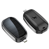 Mini Solar Power Bank – 1200mAh Keychain Solar Charger for Phones & Tablets, Emergency Backup