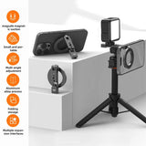 Magnetic Phone Tripod Mount – MagSafe Cold Shoe Mount with 1/4 Screw for iPhone & Android