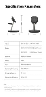 3-in-1 Wireless Charging Station – Fast Charge Phone, Watch & Earbuds
